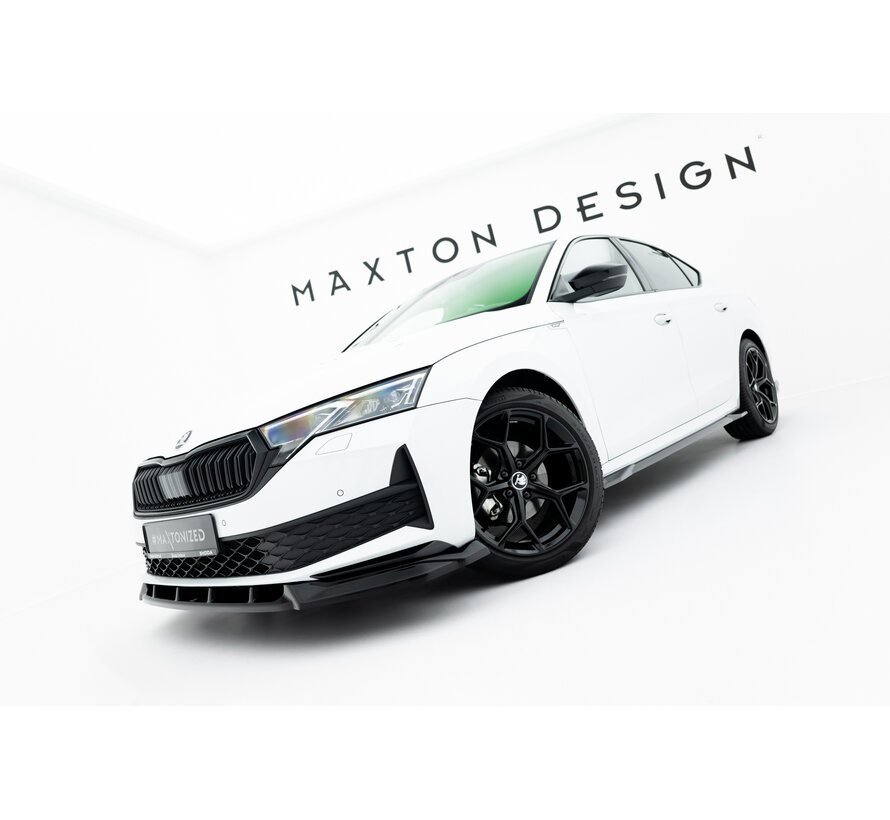 Maxton Design Set of Splitters Skoda Octavia Sportline Liftback / Combi Mk4 Facelift