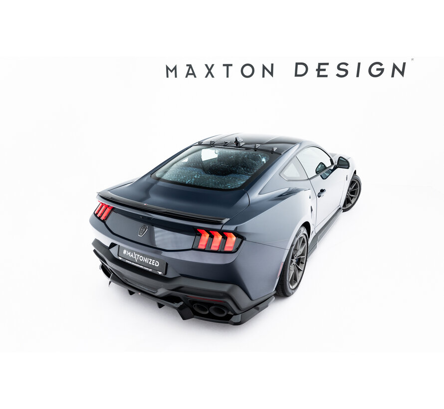 Maxton Design Rear Splitter (with vertical bars) Ford Mustang Dark Horse Mk7