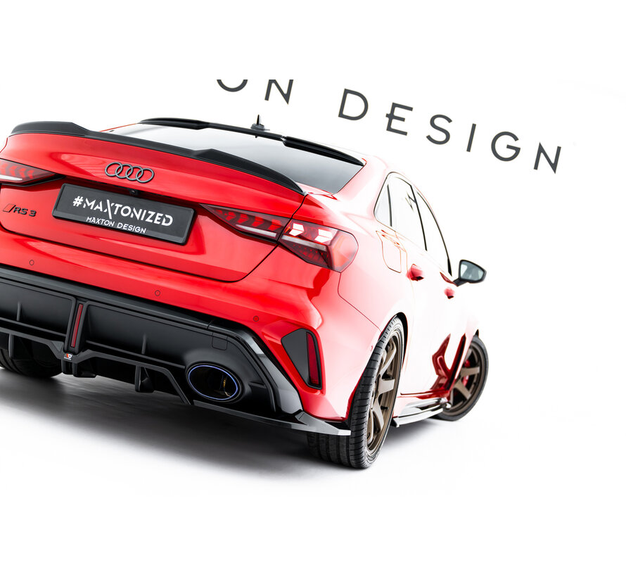 Maxton Design Rear Splitter (with vertical bars) V.1 Audi RS3 Sedan 8Y Facelift