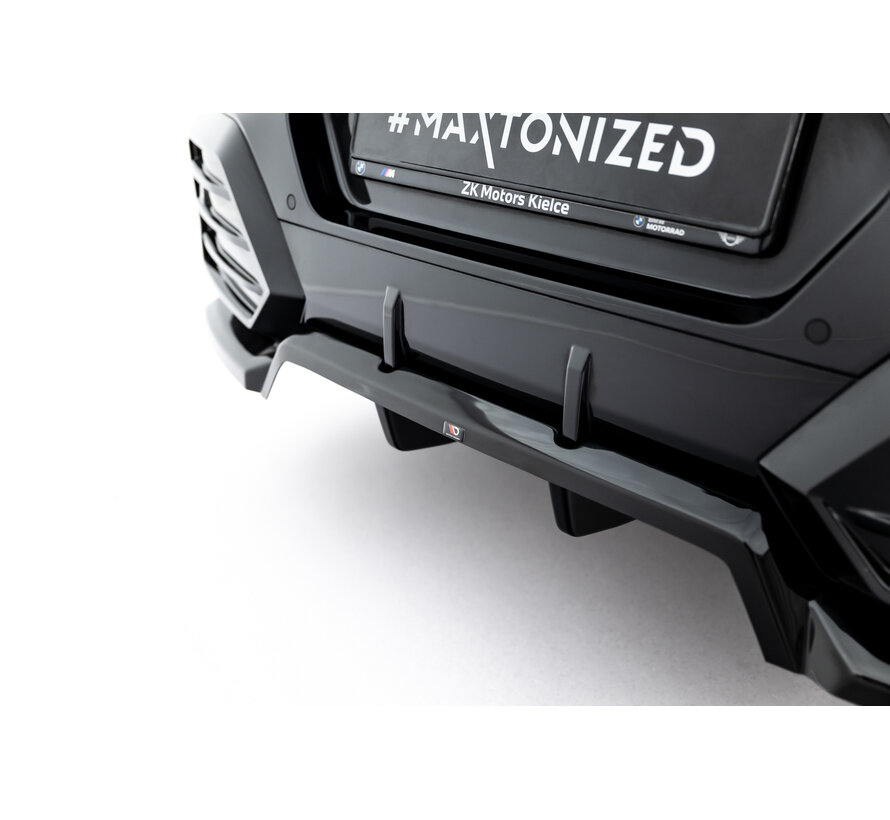 Maxton Design Rear Splitter (with vertical bars) BMW X2 M-Pack / iX2 U10