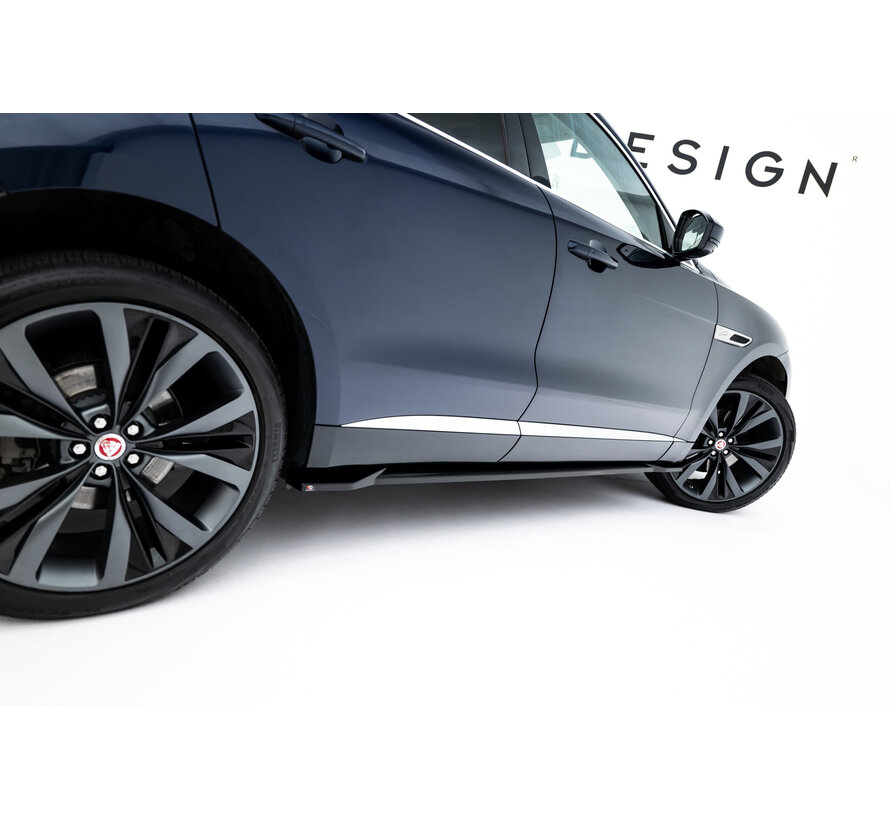 Maxton Design Side Skirts Diffusers Jaguar F-Pace R-Sport Mk1 Facelift