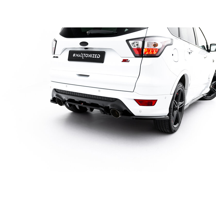 Maxton Design Rear Splitter (with vertical bars) Ford Kuga ST-Line Mk2 Facelift