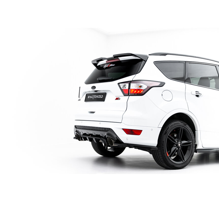 Maxton Design Rear Splitter (with vertical bars) Ford Kuga ST-Line Mk2 Facelift