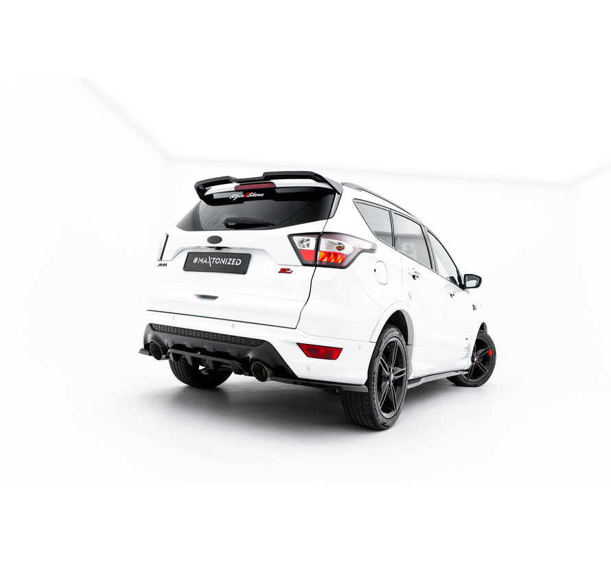 Maxton Design Rear Splitter (with vertical bars) Ford Kuga ST-Line Mk2 Facelift