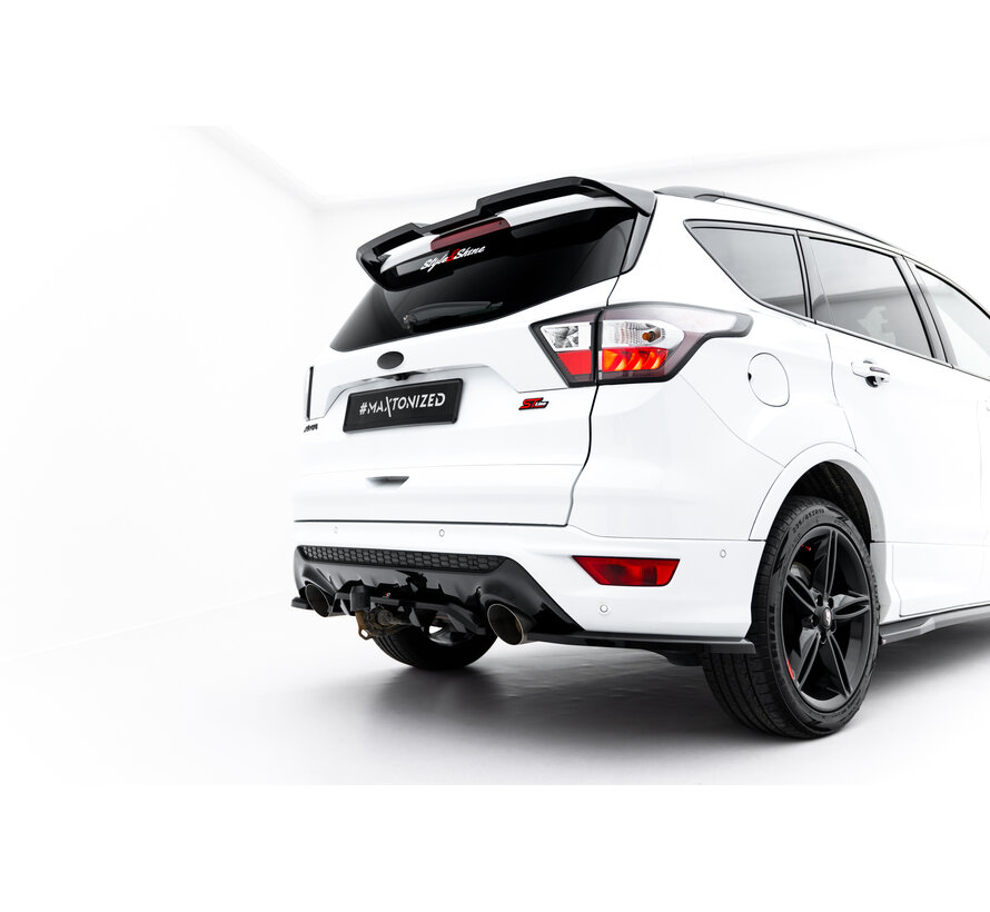 Maxton Design Rear Splitter (with vertical bars) Ford Kuga ST-Line Mk2 Facelift