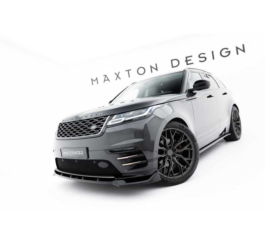 Maxton Design Set of Splitters Land Rover Range Rover Velar R-Dynamic Mk1 (The kit is not compatible with a towbar)