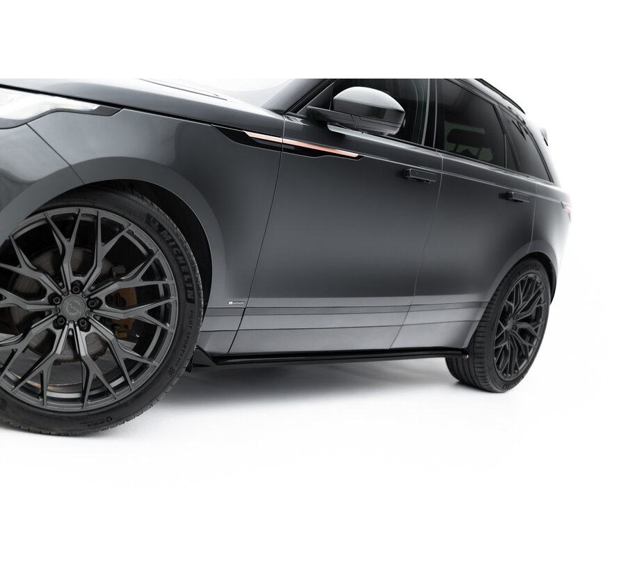 Maxton Design Set of Splitters Land Rover Range Rover Velar R-Dynamic Mk1 (The kit is not compatible with a towbar)