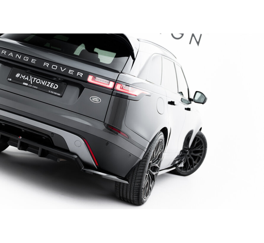 Maxton Design Set of Splitters Land Rover Range Rover Velar R-Dynamic Mk1 (The kit is not compatible with a towbar)