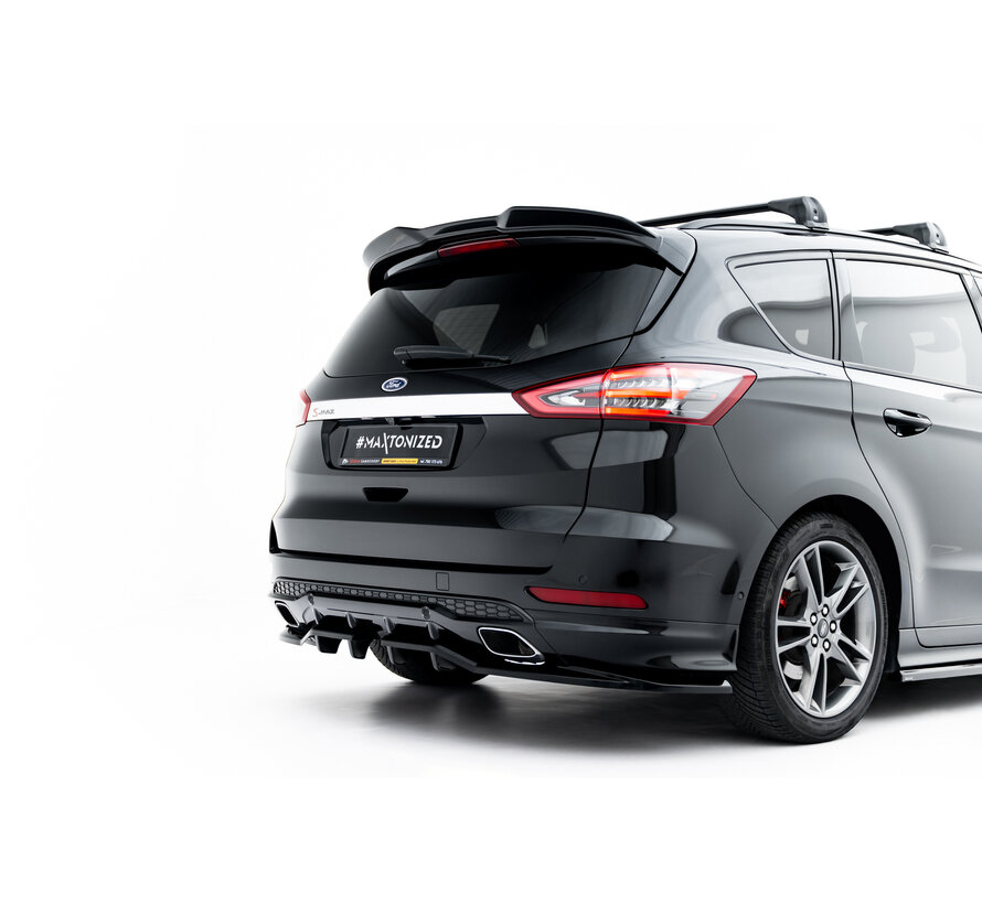 Maxton Design Rear Splitter (with vertical bars) Ford S-Max ST-Line Mk2 Facelift
