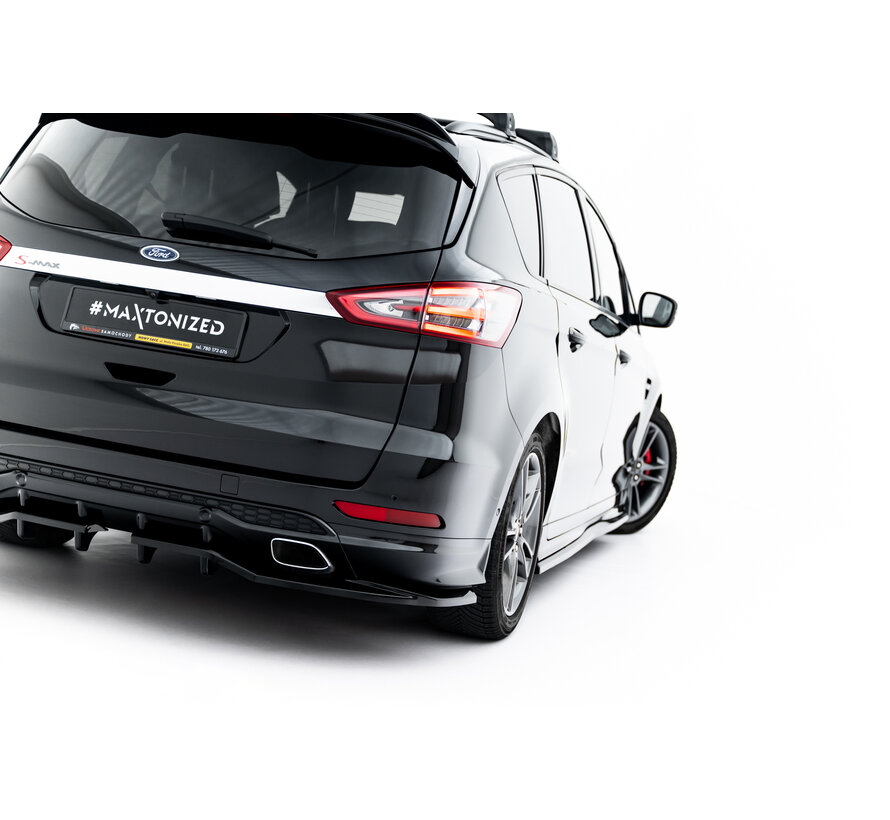 Maxton Design Rear Splitter (with vertical bars) Ford S-Max ST-Line Mk2 Facelift