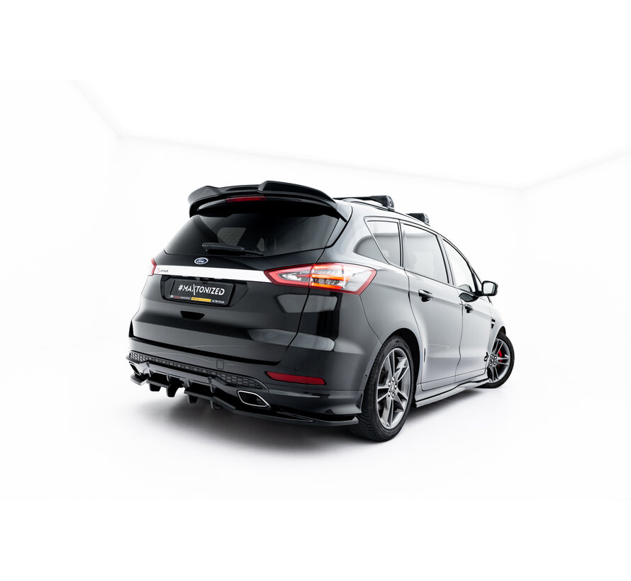 Maxton Design Rear Splitter (with vertical bars) Ford S-Max ST-Line Mk2 Facelift