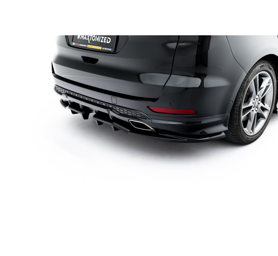 Maxton Design Rear Splitter (with vertical bars) Ford S-Max ST-Line Mk2 Facelift