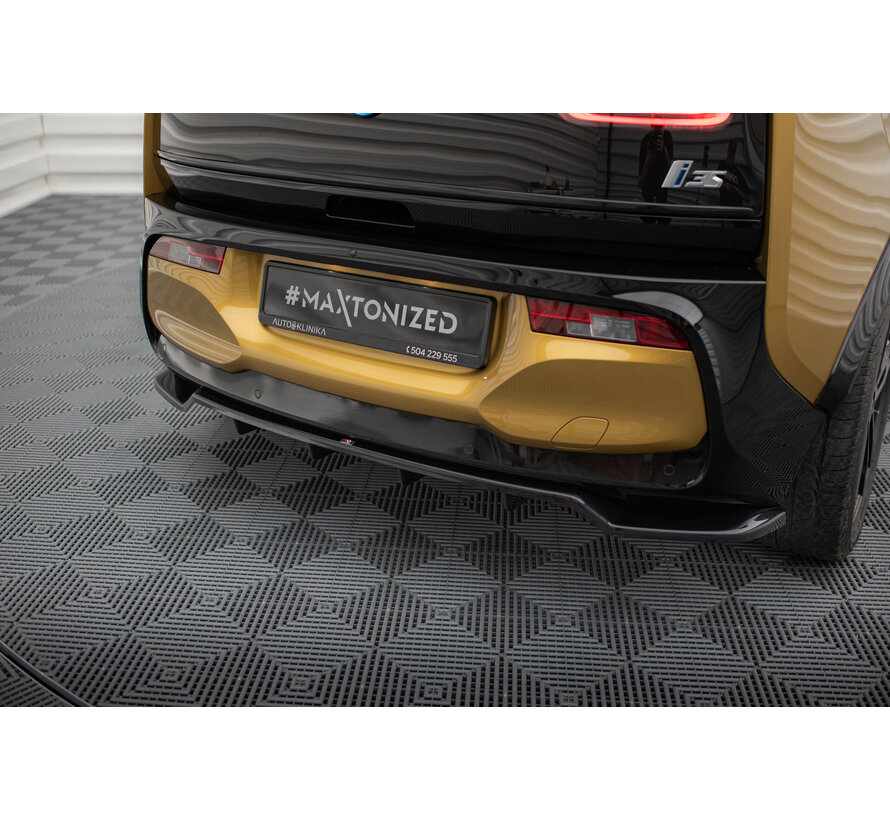 Maxton Design Rear Splitter (with vertical bars) BMW i3 S Mk1 Facelift