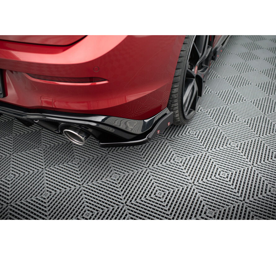 Maxton Design Rear Side Splitters V.4 + Flaps Volkswagen Golf GTI / GTE Mk8