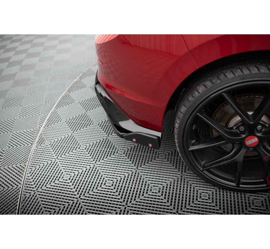 Maxton Design Rear Side Splitters V.4 + Flaps Volkswagen Golf GTI / GTE Mk8