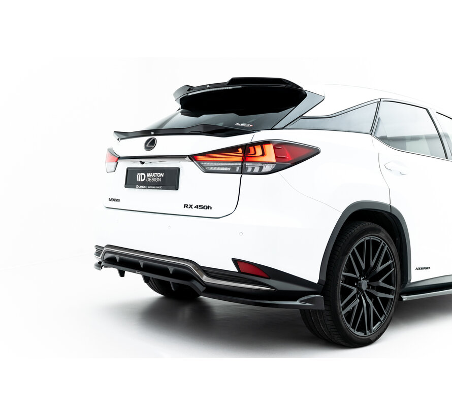 Maxton Design Rear Splitter (with vertical bars) Lexus RX F-Sport Mk4 Facelift