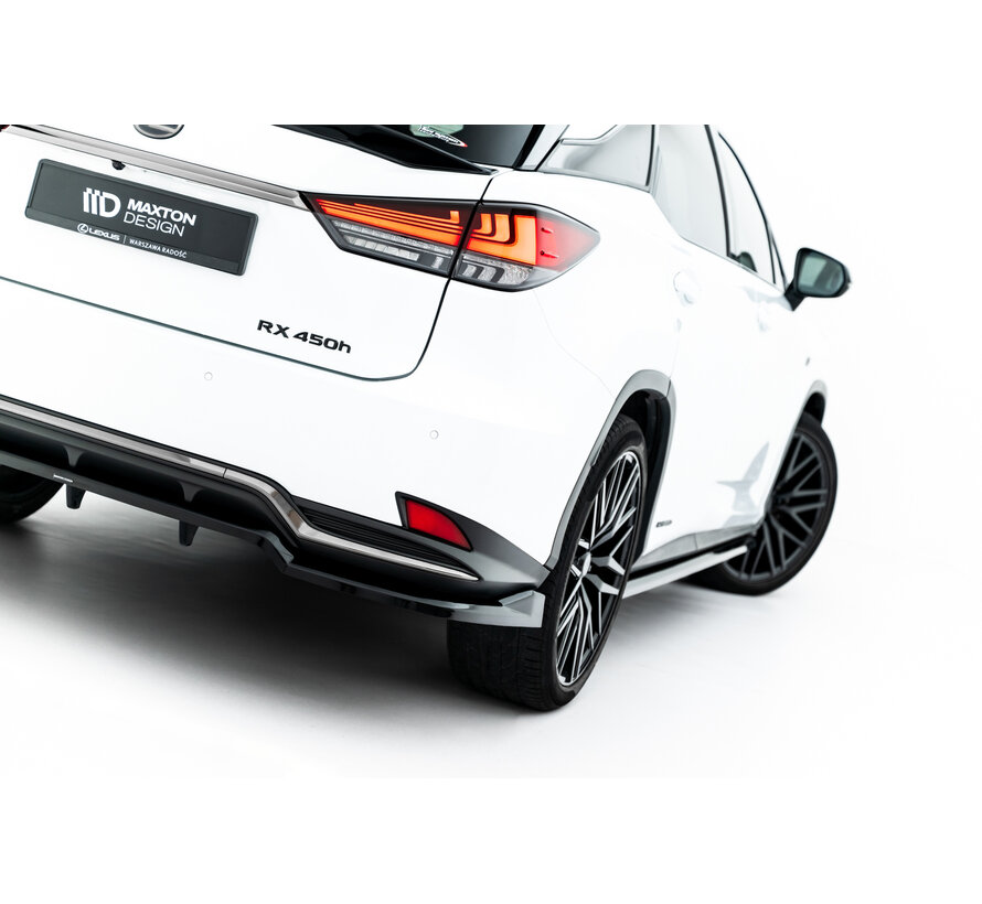 Maxton Design Rear Splitter (with vertical bars) Lexus RX F-Sport Mk4 Facelift