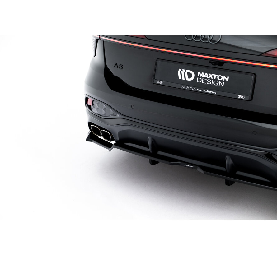 Maxton Design Rear Splitter (with vertical bars) V.1 Audi A6 S-Line C9