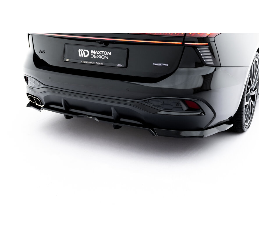 Maxton Design Rear Splitter (with vertical bars) V.1 Audi A6 S-Line C9