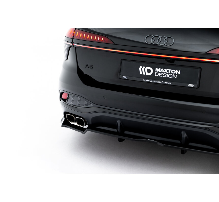 Maxton Design Rear Splitter (with vertical bars) V.2 Audi A6 S-Line C9