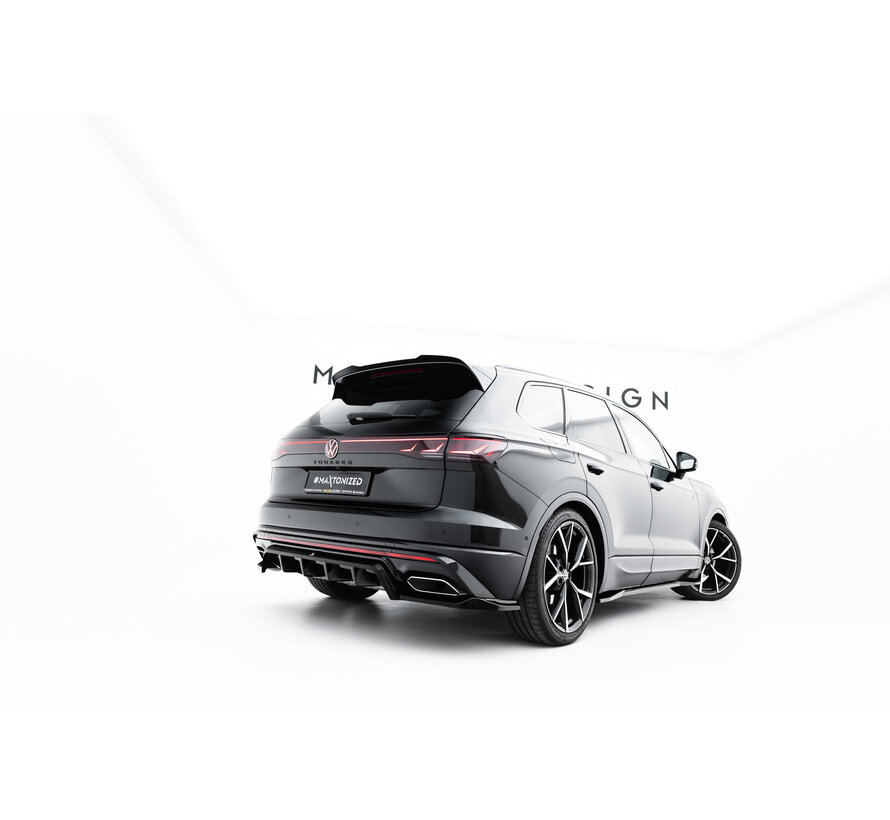Maxton Design Rear Splitter (with vertical bars) Volkswagen Touareg R-Line Mk3 Facelift