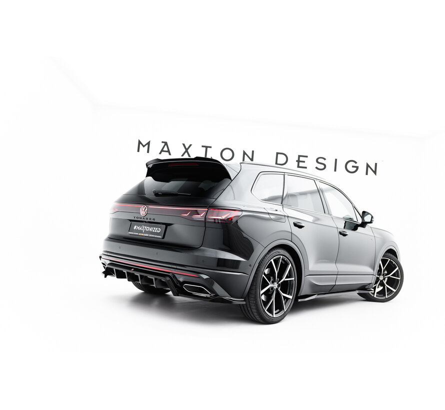 Maxton Design Rear Splitter (with vertical bars) Volkswagen Touareg R-Line Mk3 Facelift