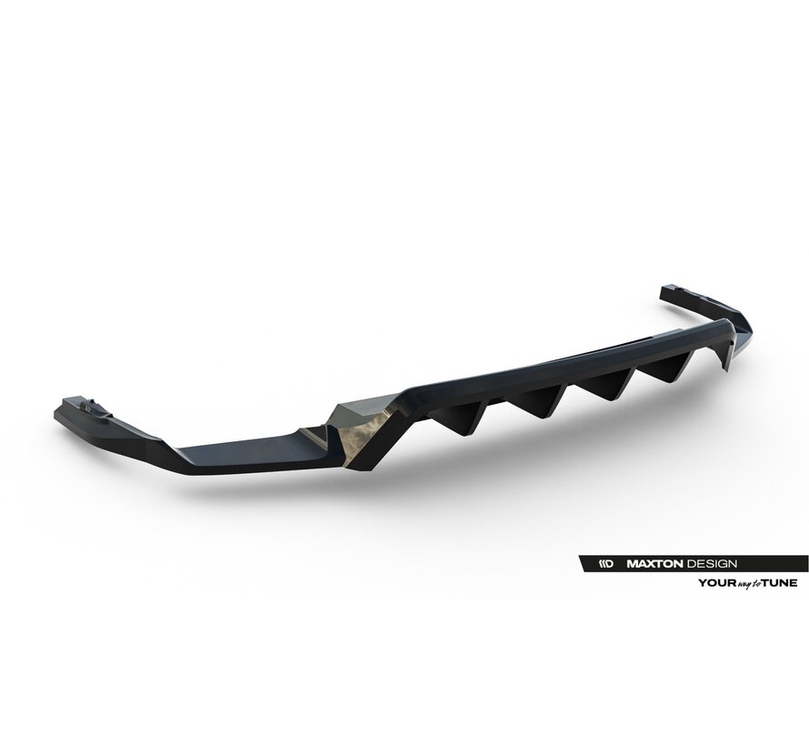 Maxton Design Rear Splitter (with vertical bars) Volkswagen Touareg R-Line Mk3 Facelift