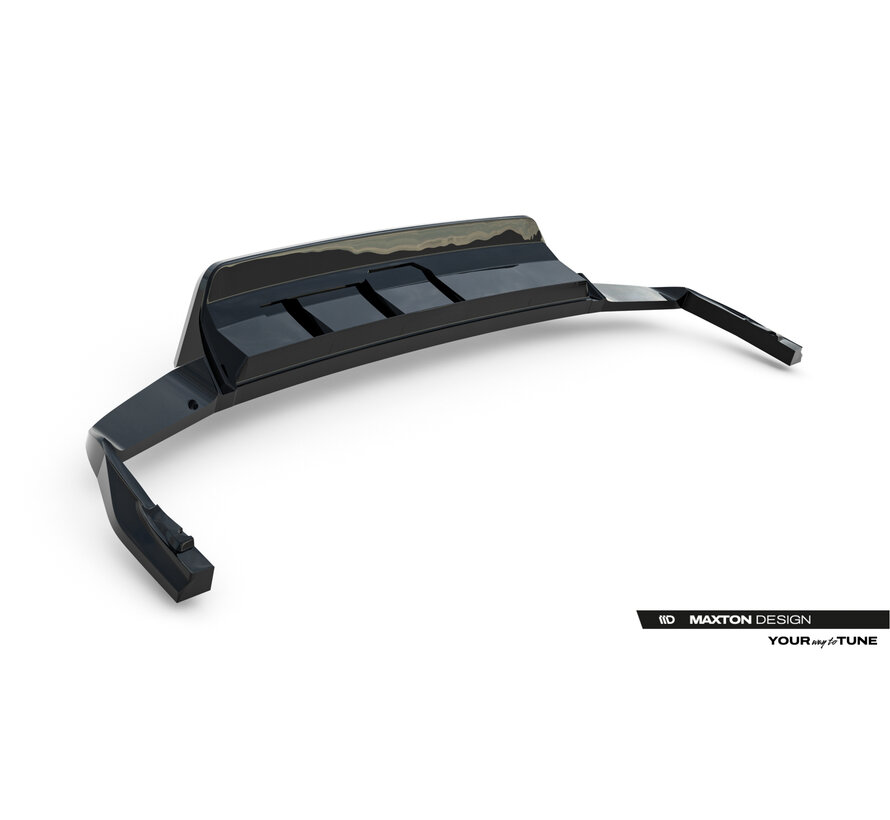 Maxton Design Rear Splitter (with vertical bars) Volkswagen Touareg R-Line Mk3 Facelift