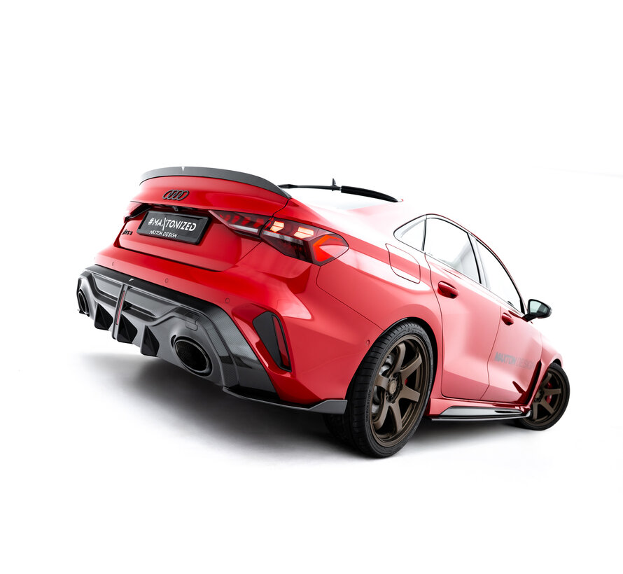 Maxton Design Prepreg Carbon Fiber Rear Diffuser Audi RS3 Sedan 8Y Facelift
