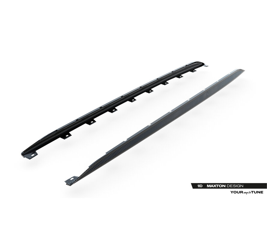 Maxton Design Prepreg Carbon Fiber Side Skirts V.2 Audi RS3 Sedan 8Y Facelift