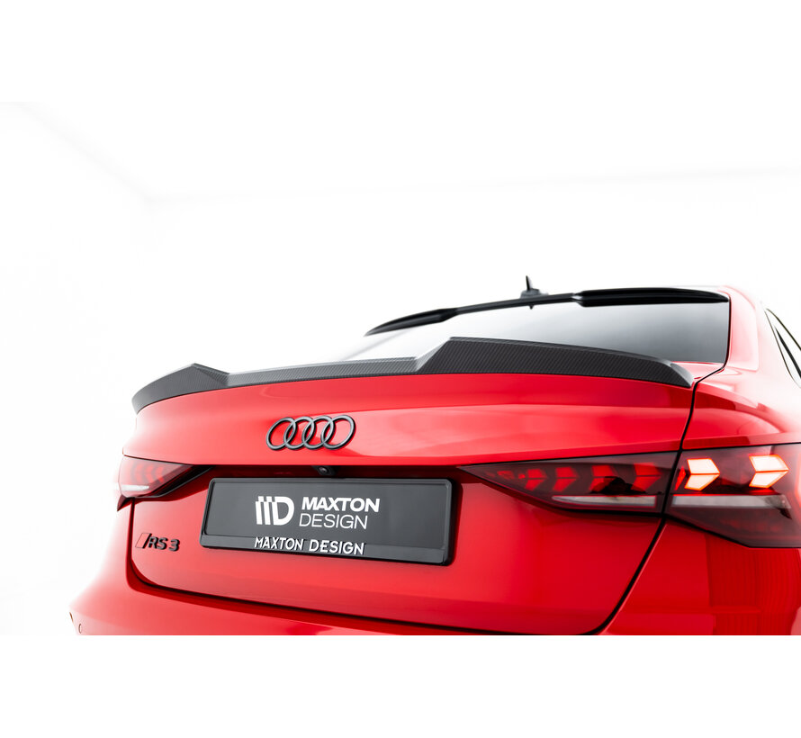 Maxton Design Prepreg Carbon Fiber Tailgate Spoiler V.1 Audi RS3 / S3 / A3 S-Line / A3 Sedan 8Y Facelift