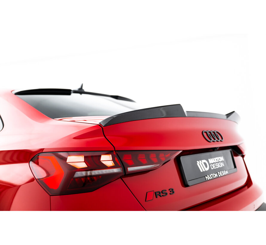 Maxton Design Prepreg Carbon Fiber Tailgate Spoiler V.1 Audi RS3 / S3 / A3 S-Line / A3 Sedan 8Y Facelift