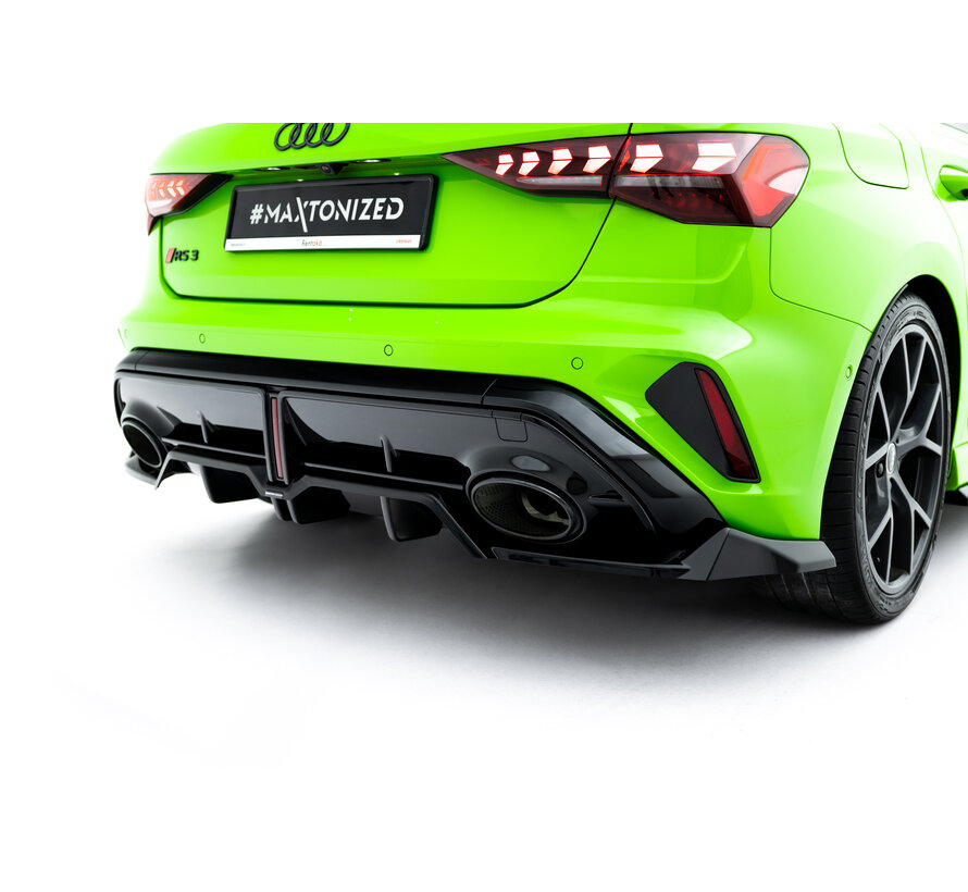 Maxton Design Rear Splitter (with vertical bars) V.1 Audi RS3 Sportback 8Y Facelift