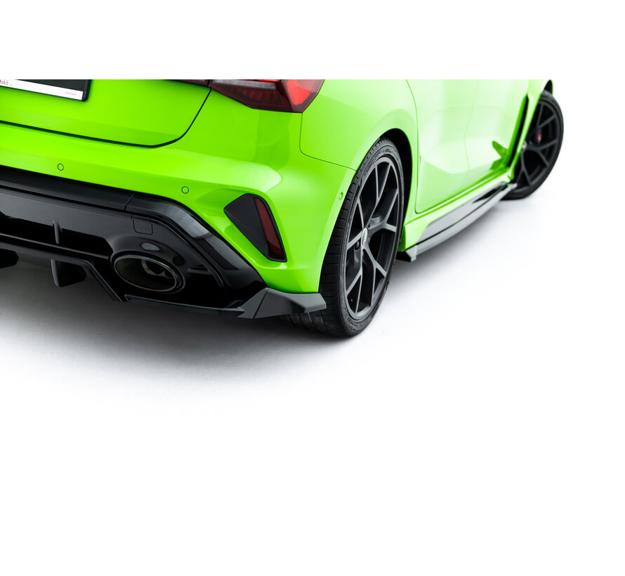 Maxton Design Rear Splitter (with vertical bars) V.1 Audi RS3 Sportback 8Y Facelift