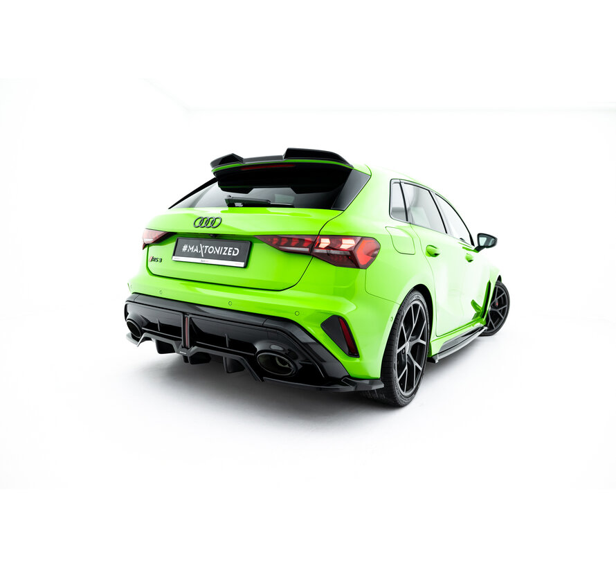 Maxton Design Rear Splitter (with vertical bars) V.2 Audi RS3 Sportback 8Y Facelift