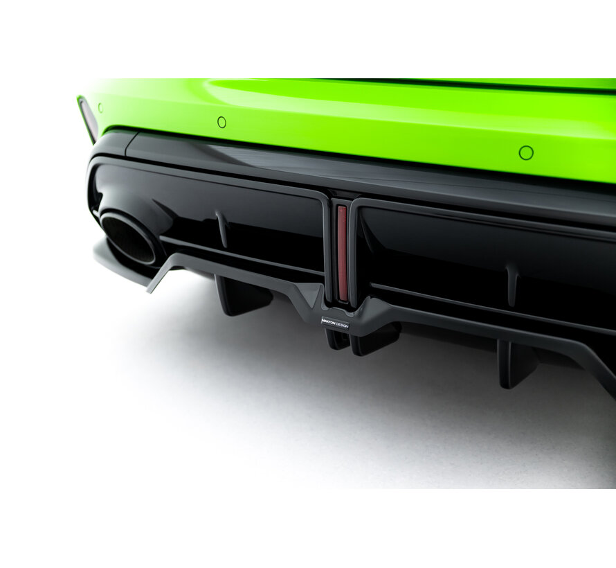 Maxton Design Rear Splitter (with vertical bars) V.2 Audi RS3 Sportback 8Y Facelift