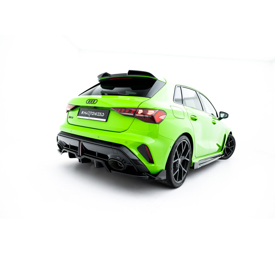 Maxton Design Rear Splitter (with vertical bars) V.3 Audi RS3 Sportback 8Y Facelift