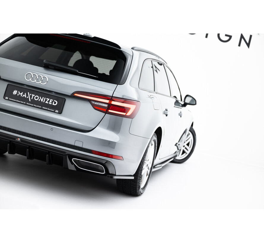 Maxton Design Rear Side Splitters Audi A4 / A4 S-Line / S4 Sedan / Avant B9