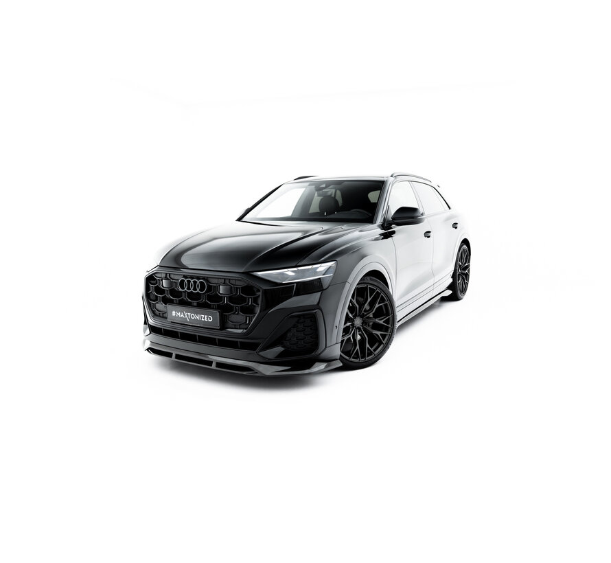 Maxton Design Prepreg Carbon Fiber Front Splitter Audi SQ8 / Q8 S-Line Mk1 Facelift