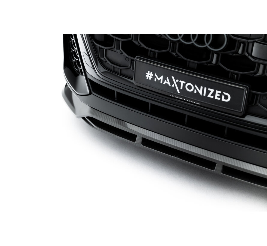 Maxton Design Prepreg Carbon Fiber Front Splitter Audi SQ8 / Q8 S-Line Mk1 Facelift