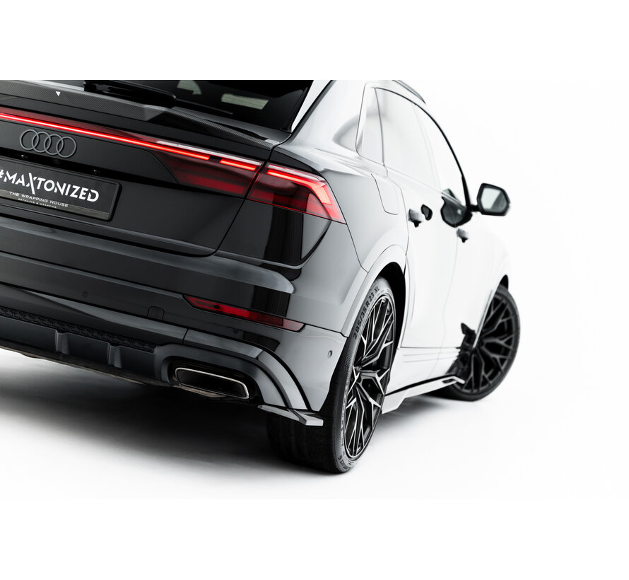 Maxton Design Prepreg Carbon Fiber Rear Side Splitters Audi Q8 S-Line Mk1 Facelift