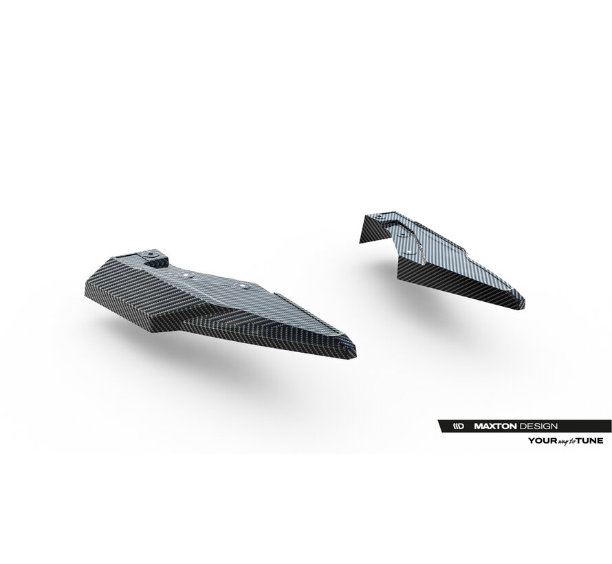 Maxton Design Prepreg Carbon Fiber Rear Side Splitters Audi Q8 S-Line Mk1 Facelift