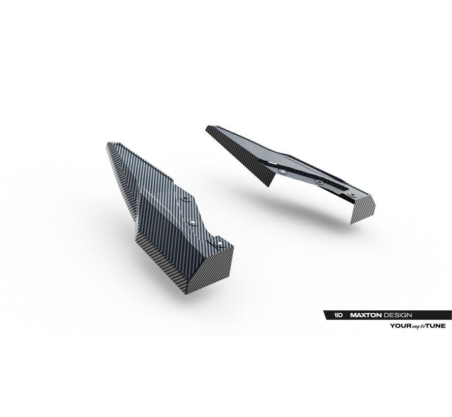 Maxton Design Prepreg Carbon Fiber Rear Side Splitters Audi Q8 S-Line Mk1 Facelift