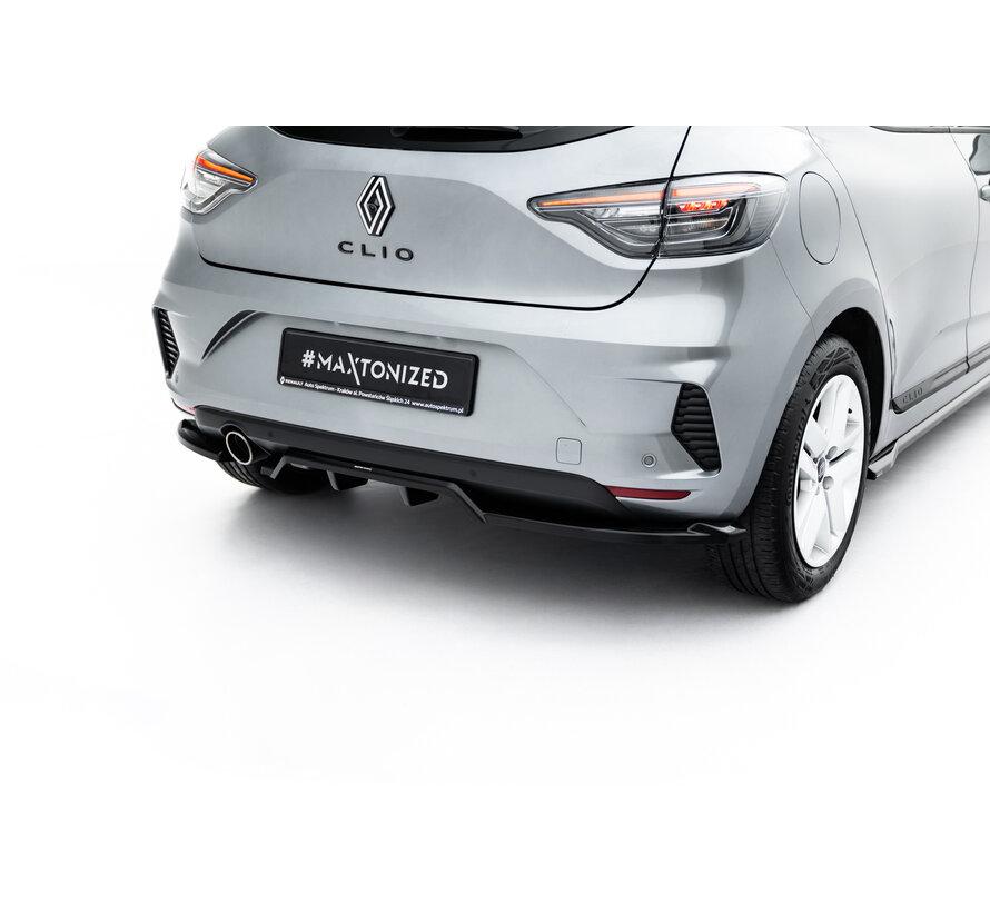 Maxton Design Rear Splitter (with vertical bars) Renault Clio Mk5 Facelift