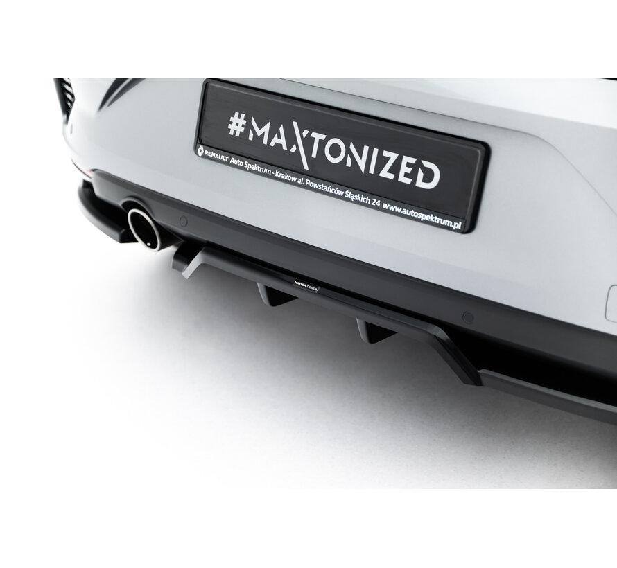 Maxton Design Rear Splitter (with vertical bars) Renault Clio Mk5 Facelift