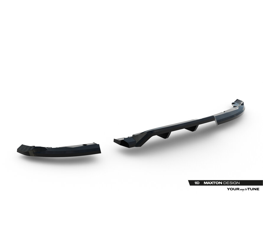Maxton Design Rear Splitter (with vertical bars) Renault Clio Mk5 Facelift