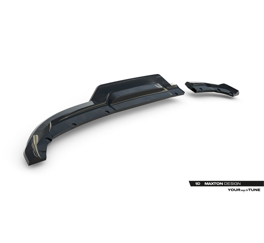 Maxton Design Rear Splitter (with vertical bars) Renault Clio Mk5 Facelift
