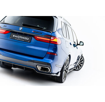 Maxton Design Maxton Design Prepreg Carbon Fiber Rear Diffuser BMW X7 M-Pack G07 / G07 Facelift (version with towbar)