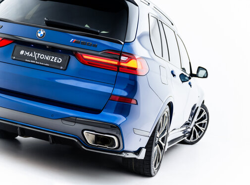 Maxton Design Maxton Design Prepreg Carbon Fiber Rear Diffuser BMW X7 M-Pack G07 / G07 Facelift (version with towbar)