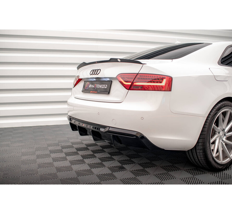 Maxton Design Rear Valance Audi A5 Sportback 8T Facelift  (Version with dual exhausts on one side)